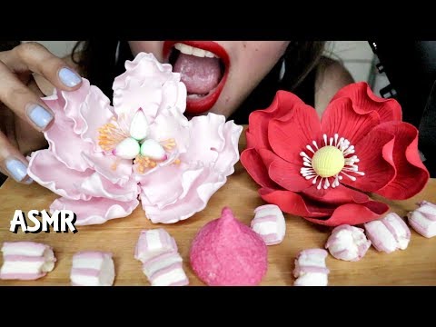 ASMR Eating Flowers Crunchy No Talking