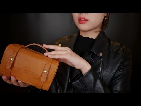[ASMR] 가죽 터치 태핑 | Leather Touch&Tapping 🧤 팅글 취향 찾기 Finding your tingles 2