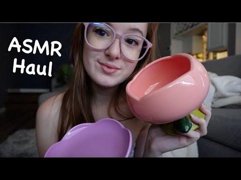 ASMR Haul (Tapping, Scratching, Glass sounds)