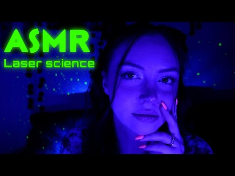 ASMR Black Light and Laser Science (hand movements and writing sounds for sleep)