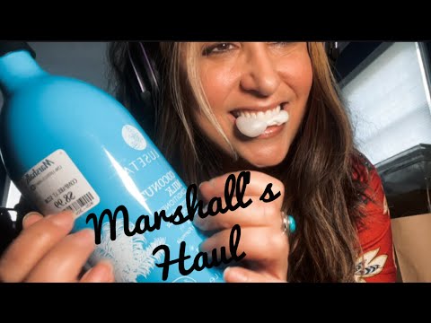 How did I spend $450 at Marshall’s?!!!! 🤪 ASMR Gum Chewing/ Haul/ Tapping/ Scratching/ Whispered
