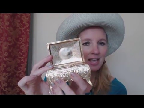 ASMR Southern Accent ~~ Whisper ~~ Showing Music Box and WWII Era Cook Book