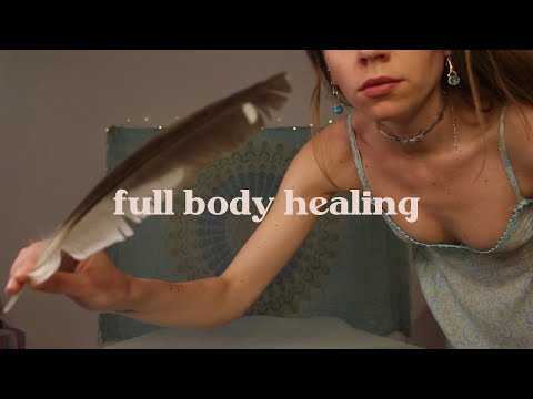 full body ASMR REIKI healing your body | tuning forks, rattle, soft spoken guided meditation