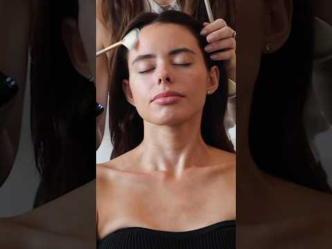 ASMR face and neck brushing 💕