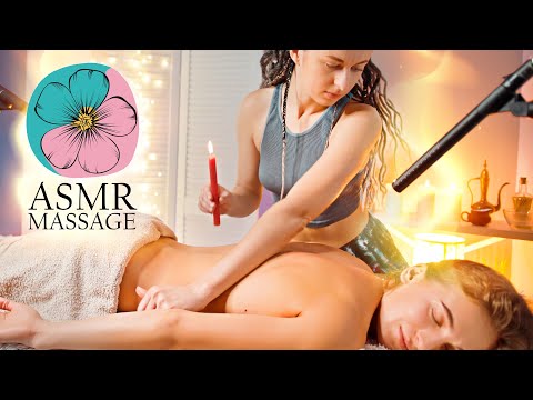ASMR Back & Neck Massage with hot wax by Anna