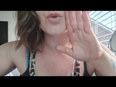 Getting in your face ASMR - mouth sounds, gibberish and vape.