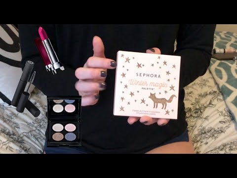 TAPPING ON MAKEUP PRODUCTS.. SUPER TINGLY (ASMR)