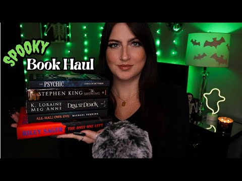 ASMR | Spooky Book Haul 📚👻