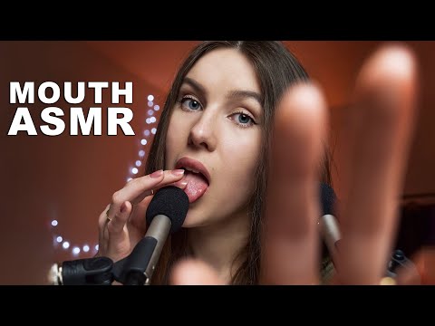 Fast & Aggressive Mouth Sounds ASMR ( wet/dry ) Cupped Mouth Sounds, Hand Sounds, Spit Painting