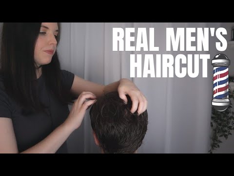 💈 Real Person ASMR Men's Haircut 💈 Soft Spoken, Barbershop Roleplay