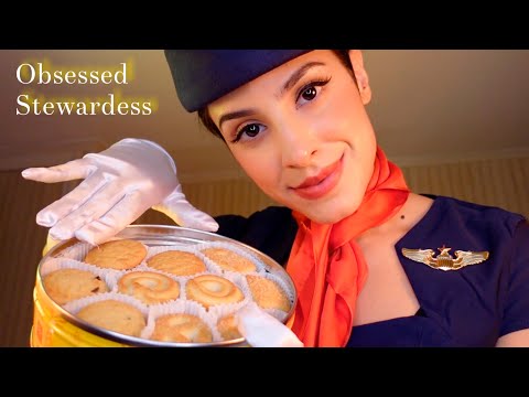 ASMR Flight Attendant is OBSESSED With Your SLEEP | Shoulder & Foot Massage ~ First Class Flight ✈️