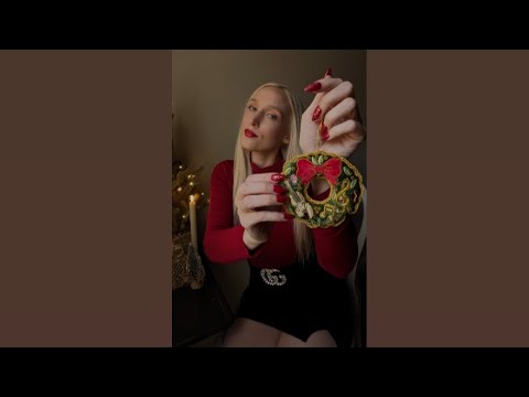✨ASMR Scratching Sounds🎄scratching and tapping ornaments from London 🇬🇧📚🕊️🧸🪄🧙🏼‍♂️