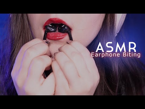 ASMR Eating Your Earphones! Intense Mouth Sounds and Biting😋 Lo-fi