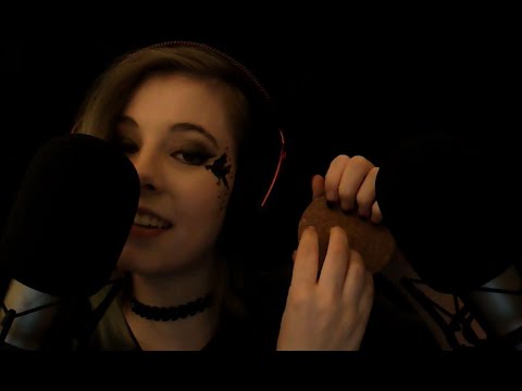 ASMR | subtle and gentle tapping sounds in the rain w/ bassy breathy whispers and more