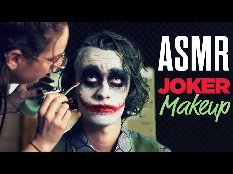ASMR JOKER MAKEUP (Heath Ledger) - NO TALKING