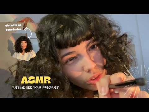 ASMR Girl With No Boundaries Wants To Count Your Freckles (Stippling, Tracing, Touching your face…)