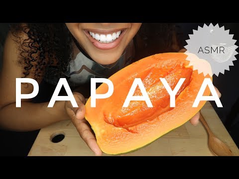 ASMR FRUIT | Papaya | JUICY SOFT CRUNCH EATING SOUNDS | No Talking
