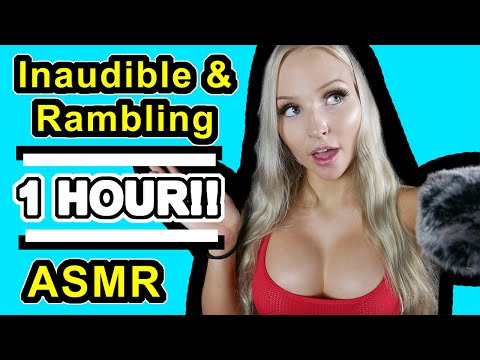 [1 Hour ] Inaudible and Unintelligent Rambling Whispers |  ASMR