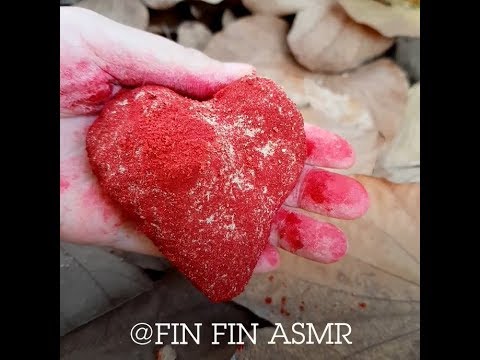 ASMR :  ASMR : Shaving & Crumbling a Heart Sand #17