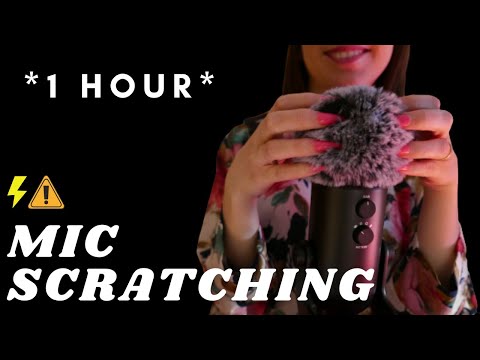 ASMR - [ 1 HOUR ] FAST AGGRESSIVE SCRATCHING massage | FLUFFY cover  INTENSE Sounds