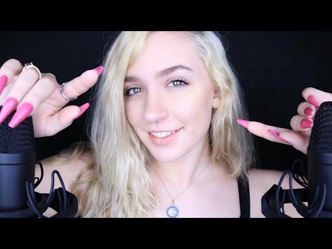 tracing & spelling words ASMR (whispering ear to ear)
