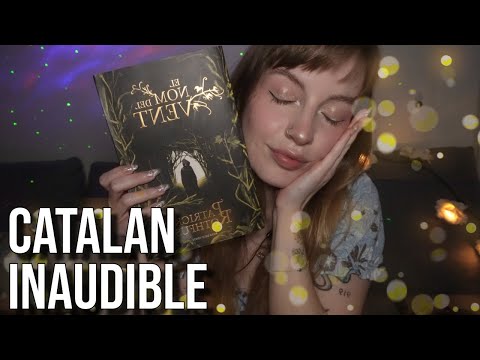 ASMR Catalan INAUDIBLE and READING super tingly | TASCAM
