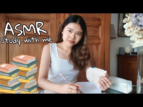 ASMR Study French With Me (Inaudible Whisper, Writing Sounds)