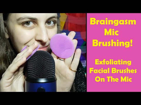 ASMR Braingasmic Mic Brushing - Super Tingly Exfoliating Micro Brushes (My Favourite Trigger!)
