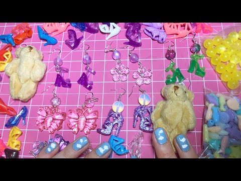 ASMR Making Nostalgic Earrings (Whispered)