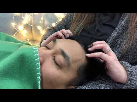 Raw ASMR - Soft Hairplay / Forehead Scratching and Massaging