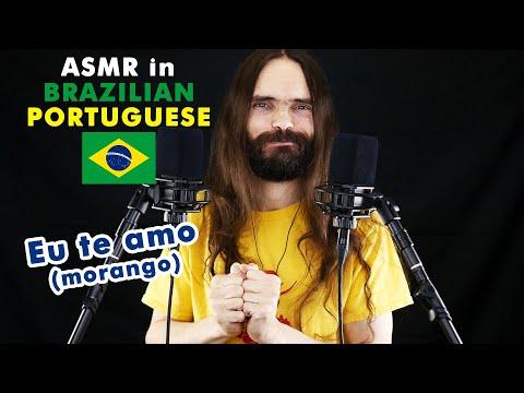 ASMR French man makes you fall asleep in Brazilian Portuguese (sussuros, para dormir, português)