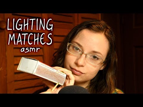 ASMR Lighting Matches and Matchbox Sounds (No Talking)
