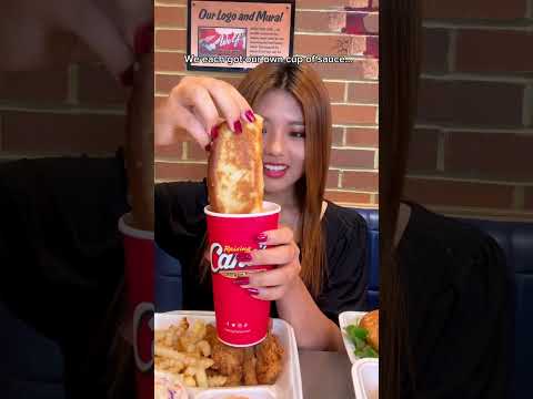 EATING THE ENTIRE MENU AT RAISING CANE'S! FRIED CHICKEN, FRIES, HUGE CUP OF SAUCE