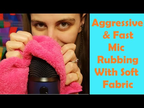 ASMR Fast & Aggressive Mic Rubbing With Soft Fabric - No Taking After Intro