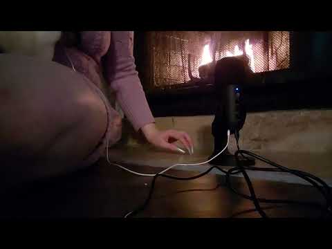 ASMR Gently Singing Christmas Carols by the Fire