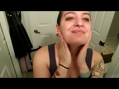[ASMR] self-care and shaving my ..face? 🧐