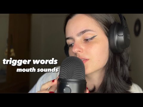 ASMR TRIGGER WORDS AND MOUTH SOUNDS LOOP | ptbr&eng