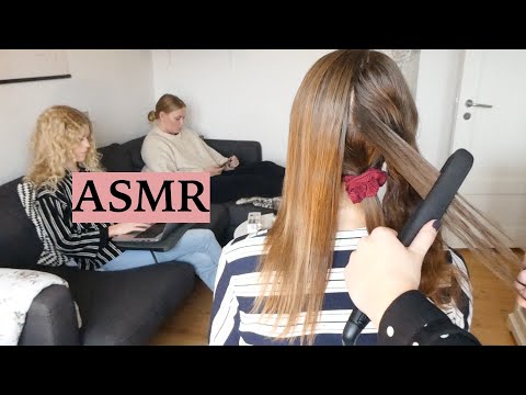 ASMR Girls' Night, Part 1: Hair Straightening