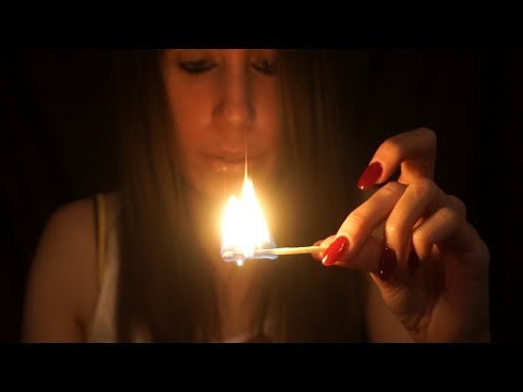 ASMR Match Lighting and Candles [With Sizzling Sounds and Soft Blowing]