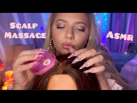 Asmr Scalp Massage & Doing Your Hair | Sleepover Roleplay with Hairplay 💖🌸🦄