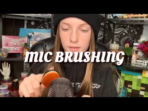 MIC BRUSHING ASMR | Blue yeti nano | FAKE NAILS