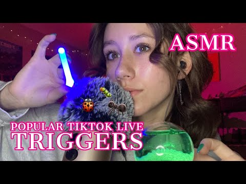 ASMR | popular triggers from tiktok! (mouth sounds, ice globes, light up chopsticks, beeswax, bugs)
