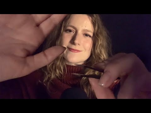 ASMR Reiki | Plucking Away Your Holiday Stress 💫 (hand movements, face touching, sounds for sleep)