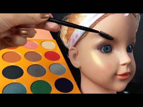 ASMR Makeup Application on Doll Head #2 (Whispered)