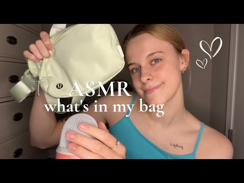 ASMR what's in my bag!