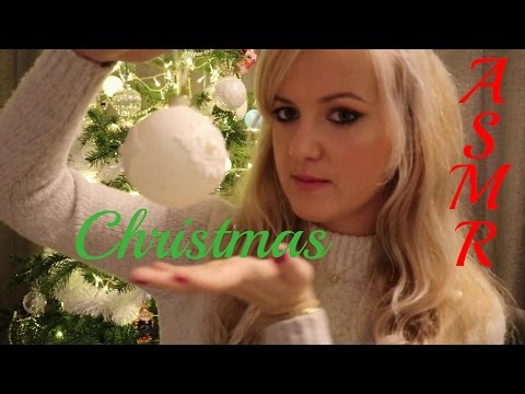 ASMR Beautiful Christmas Baubles Sounds , Soft voice , tapping and great Christmas Tingles