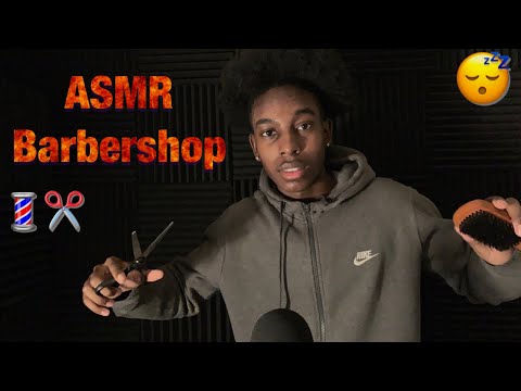 [ASMR] Chill barbershop roleplay 3 // scissor sounds // crinkle sounds