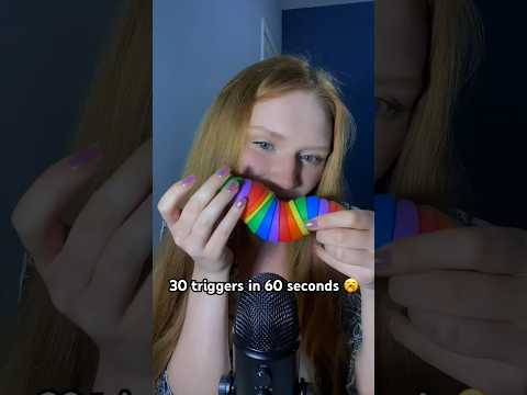 30 triggers in 60 seconds😍#asmr#beepowerasmr#tapping