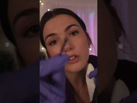 ASMR Dermatologist Face Exam and Skin Inspection in less than 1 min 💤 #asmr