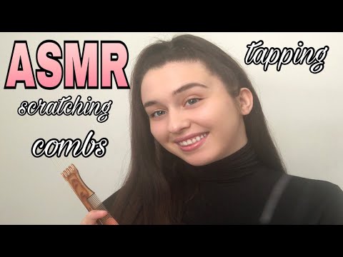 ASMR Lo-Fi| Tapping, scratching, combing hair